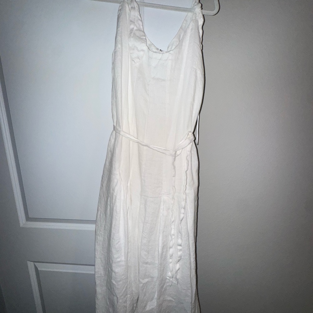Magaschoni Ivory Wide Leg Jumpsuit